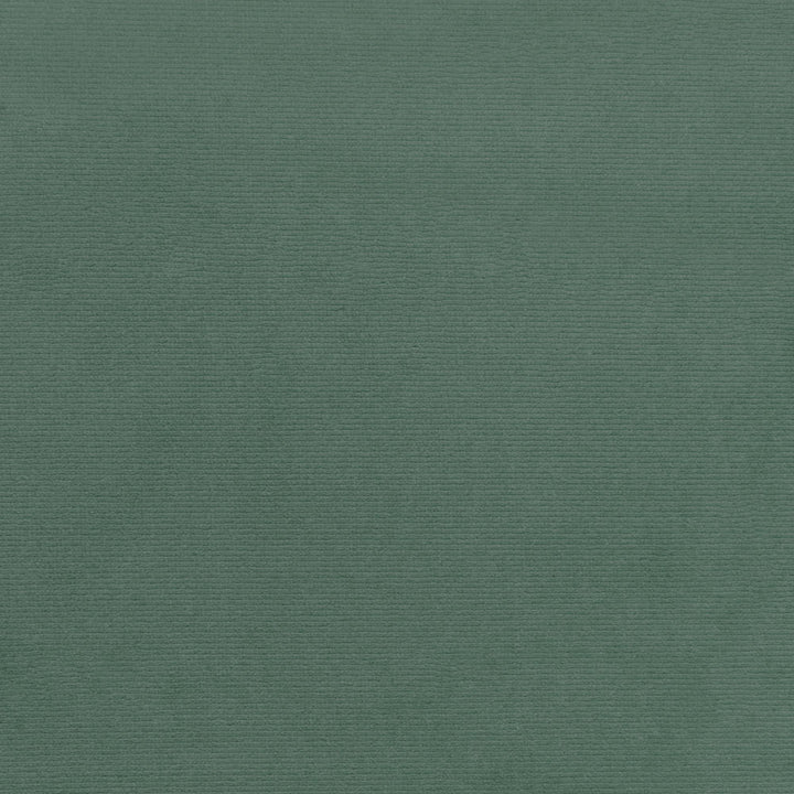 Close-up of green textured fabric showcases fine woven pattern.