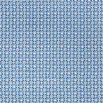 Tessellated design featuring cross-like motifs on a blue textured background.
