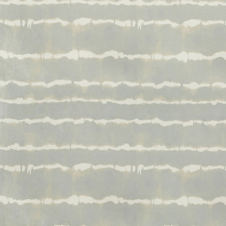 Neutral-toned, modern striped fabric with organic brushstroke-like pattern.