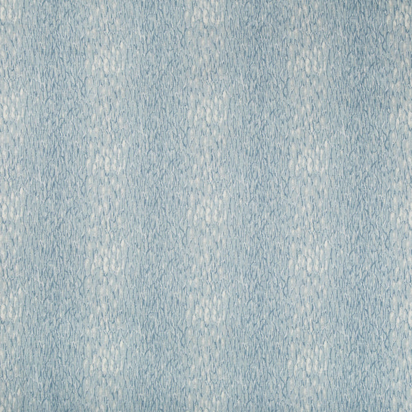 Close-up of a light blue knitted fabric with textured pattern.