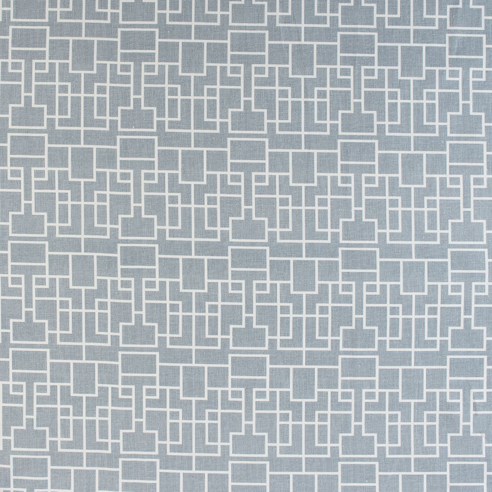 Geometric pattern of interconnected blocks in shades of gray.