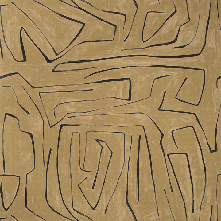 An intricate labyrinth of bold lines invites visual exploration.