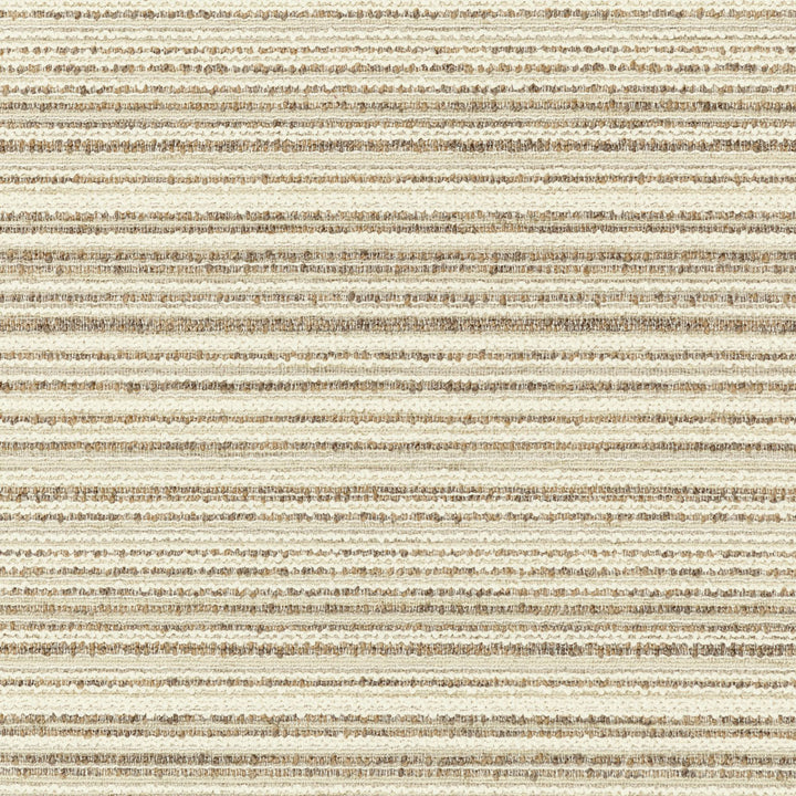 Striped beige, cream, and brown textile pattern with varying thicknesses.