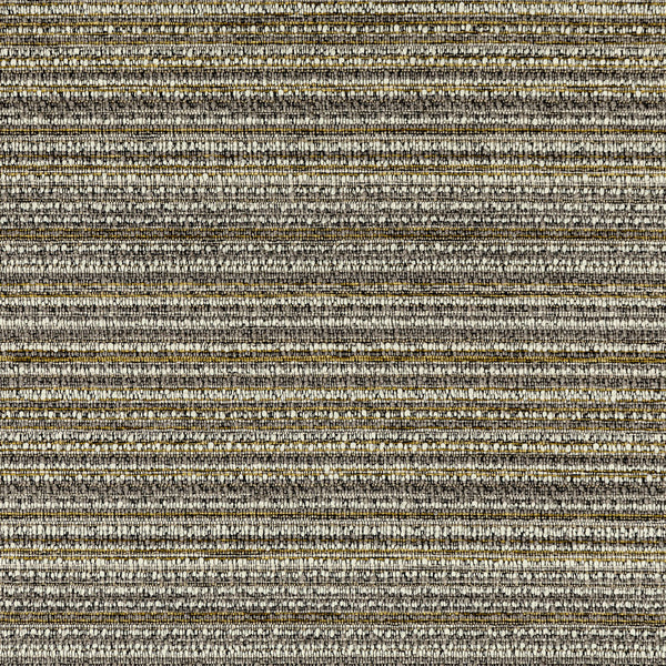 Close-up of a textured fabric with horizontal stripes in various shades.