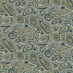 Abstract marbled pattern with organic stone-like shapes in blue hues.