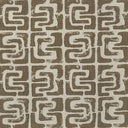 Geometric patterned textile in beige and brown with modern feel.