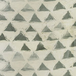 Abstract geometric pattern of interconnected triangles in muted shades of gray.