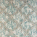 Textured fabric with distressed aqua and beige pattern for home decor.