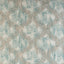 Textured fabric with distressed aqua and beige pattern for home decor.