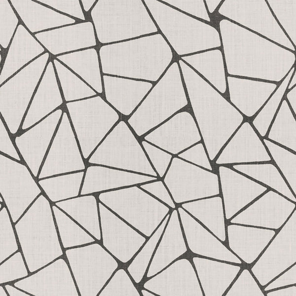 Abstract irregular polygon pattern with hand-drawn organic feel on gray background.