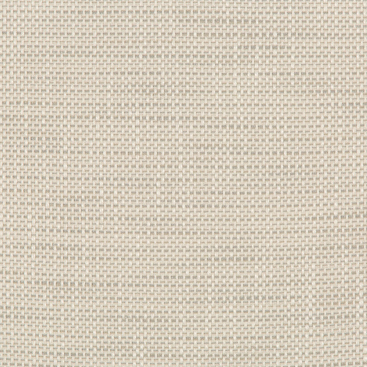 Close-up of tightly woven fabric with grid-like pattern and neutral colors