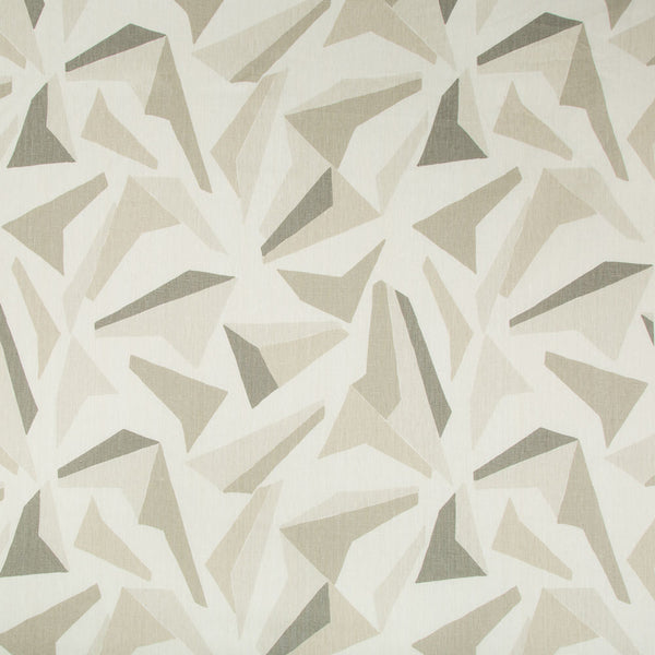 Abstract geometric fabric with neutral colors, modern design for interiors.