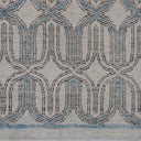 Elegant textured fabric with art-deco inspired design for home decor.