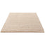 Minimalist rectangular indoor rug with soft texture and clean design.
