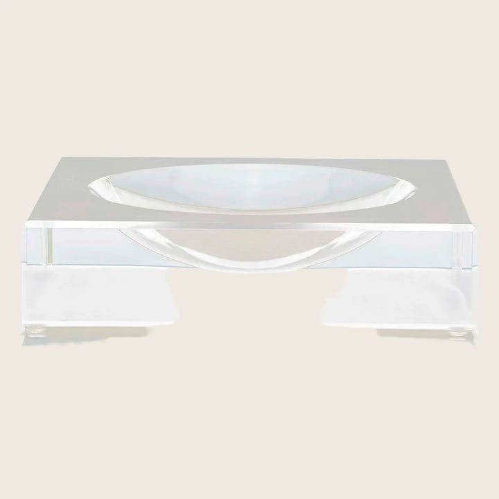 Sleek, transparent acrylic box with a modern design by Alexandra von Furstenberg