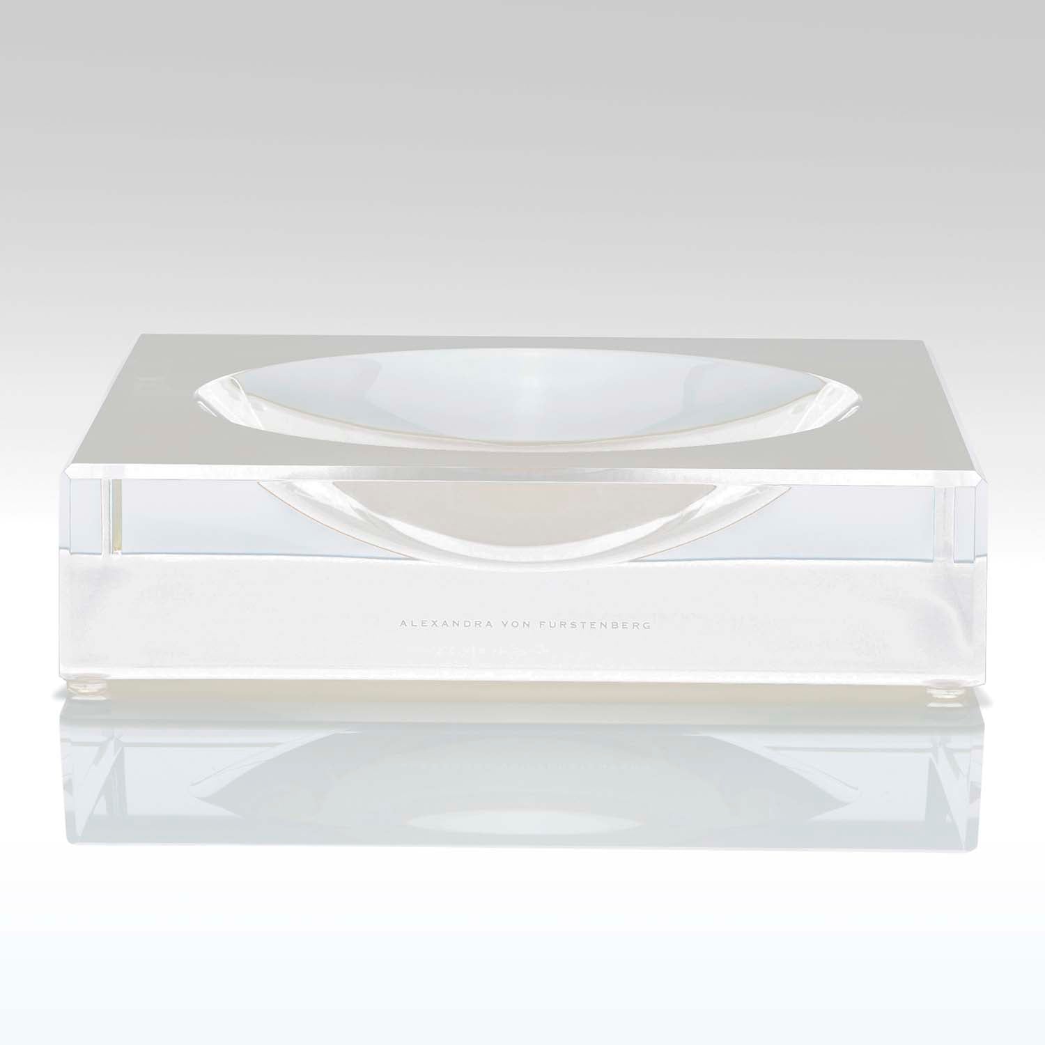 AVF Acrylic Square Placemat Set of 4 in Clear