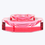 Modern, luxurious pink ashtray with striking design by Alexandra von Furstenberg.