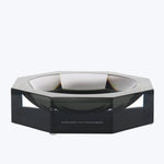 Stylish contemporary bowl/ashtray by Alexandra Von Furstenberg in glossy black.