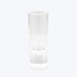 Simple and elegant glass vase, perfect for any interior design.