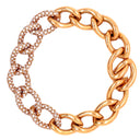 1990s Gold Link Diamond Bracelet Default Title