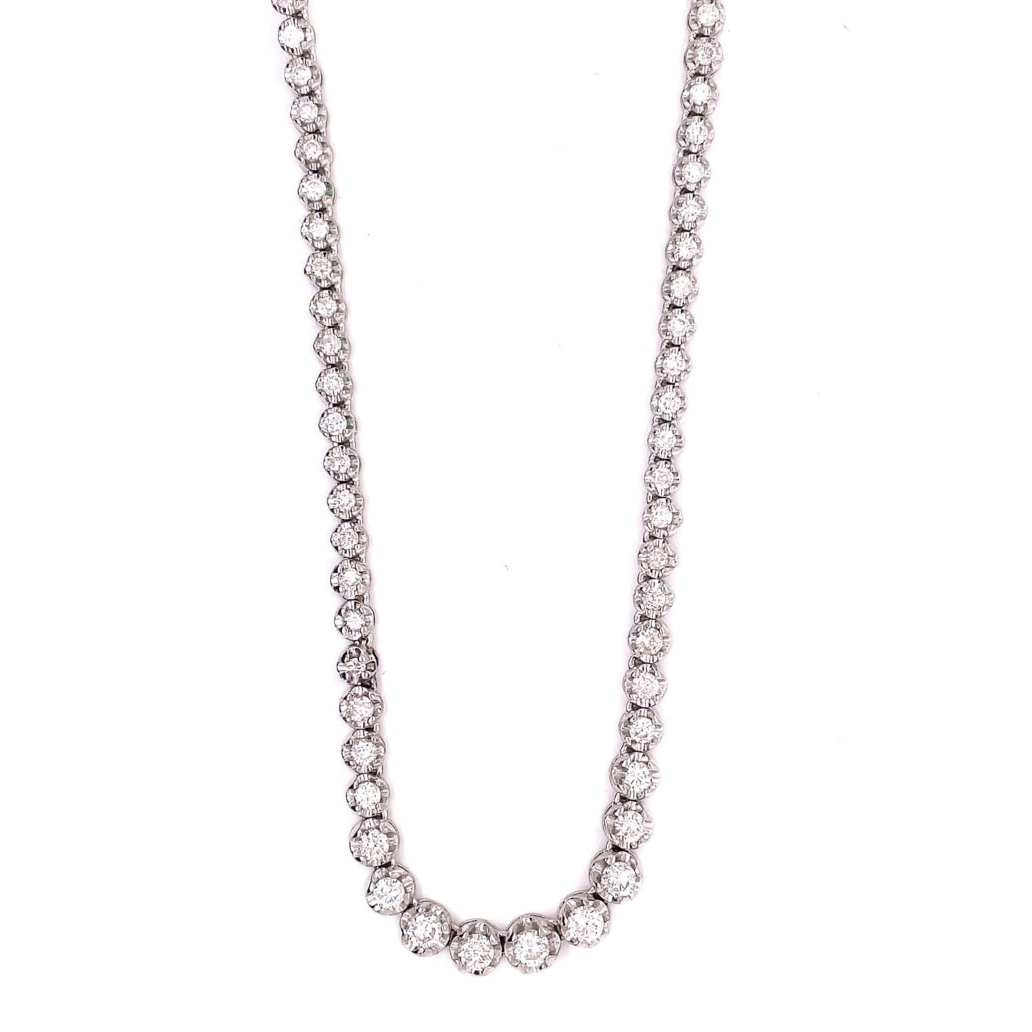Contemporary Diamond Rivierre Necklace Default Title