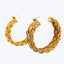 18k Gold 1970s Hoop Earrings Default Title