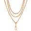 Gold chain with lobster clasp, showcasing durability and secure design.