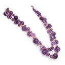 Amethyst and Coral Bead Long Necklace Default Title