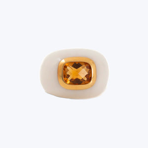Contemporary Acrylic Citrine Ring Default Title