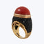 Vintage Resin and Red Coral Ring Default Title