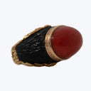Vintage Resin and Red Coral Ring Default Title