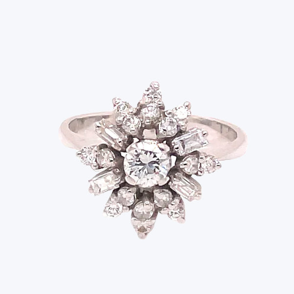Exquisite diamond cluster ring showcasing intricate design and impeccable craftsmanship.