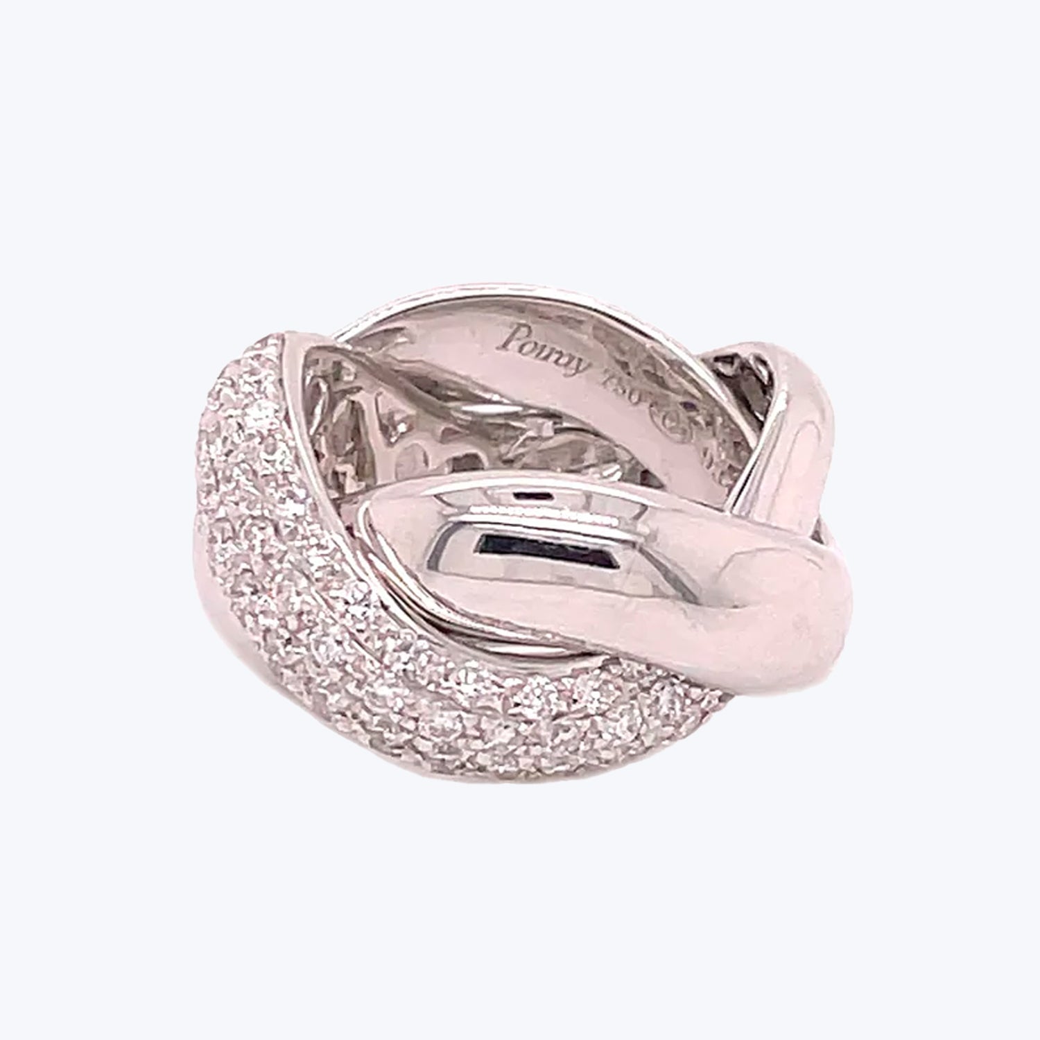 Poiray Vintage Link Diamond Ring Default Title