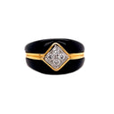 Vintage Black Onyx and Diamond Ring Default Title