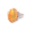 Vintage Fire Opal and Diamond Ring Default Title