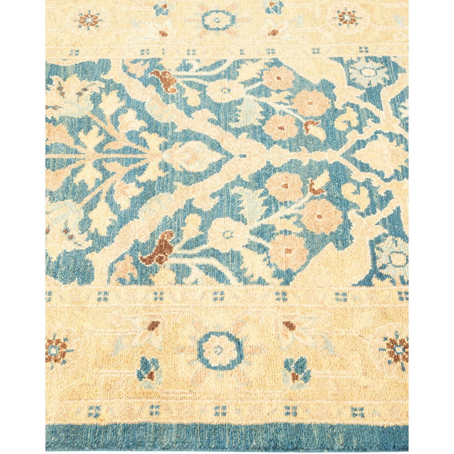 DS Eclectic Hand-Knotted Rug - Light Blue 2' 7" x 18' 5" Default Title