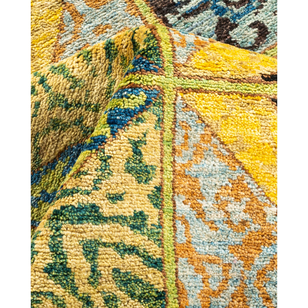 DS Eclectic Hand-Knotted Rug - Green 5' 8" x 7' 10" Default Title