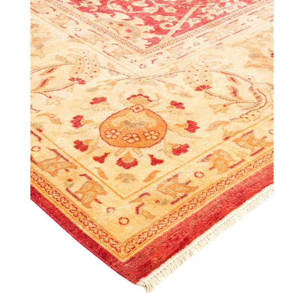 Fragment of an ornate Persian/Turkish rug with intricate floral motifs