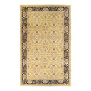 Exquisite traditional-style area rug featuring intricate floral and geometric motifs.