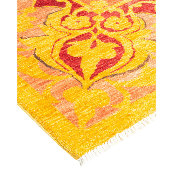 DS Eclectic Hand-Knotted Rug - Yellow 10' 3" x 13' 7" Default Title