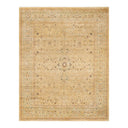 Elegant, symmetrical area rug with intricate floral and geometric patterns.