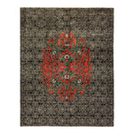Exquisite traditional rug with intricate symmetrical design adds elegance to interiors.