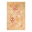 Exquisite Middle Eastern-inspired rug with intricate floral and geometric patterns.
