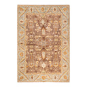 Traditional handmade oriental rug with intricate botanical and geometric motifs.
