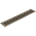 An ornate, traditional area rug with floral motifs displayed elegantly.