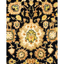 Intricate Persian rug with floral and geometric motifs in vibrant colors.