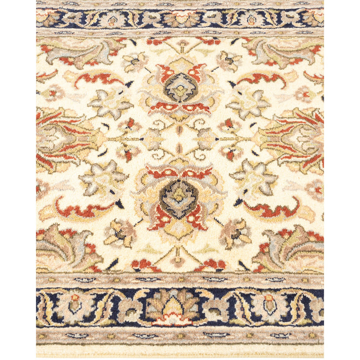 Exquisite, ornate rug with intricate floral design in vibrant colors