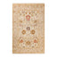Intricate Persian-inspired rug adorned with floral and geometric motifs.