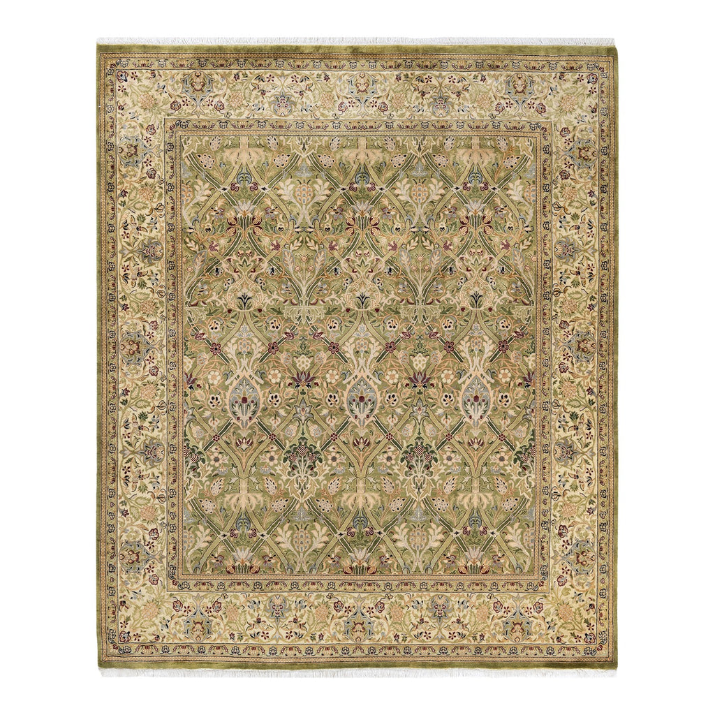 DS Mogul Hand-Knotted Rug - Green 6' 2" x 6' 5" Default Title