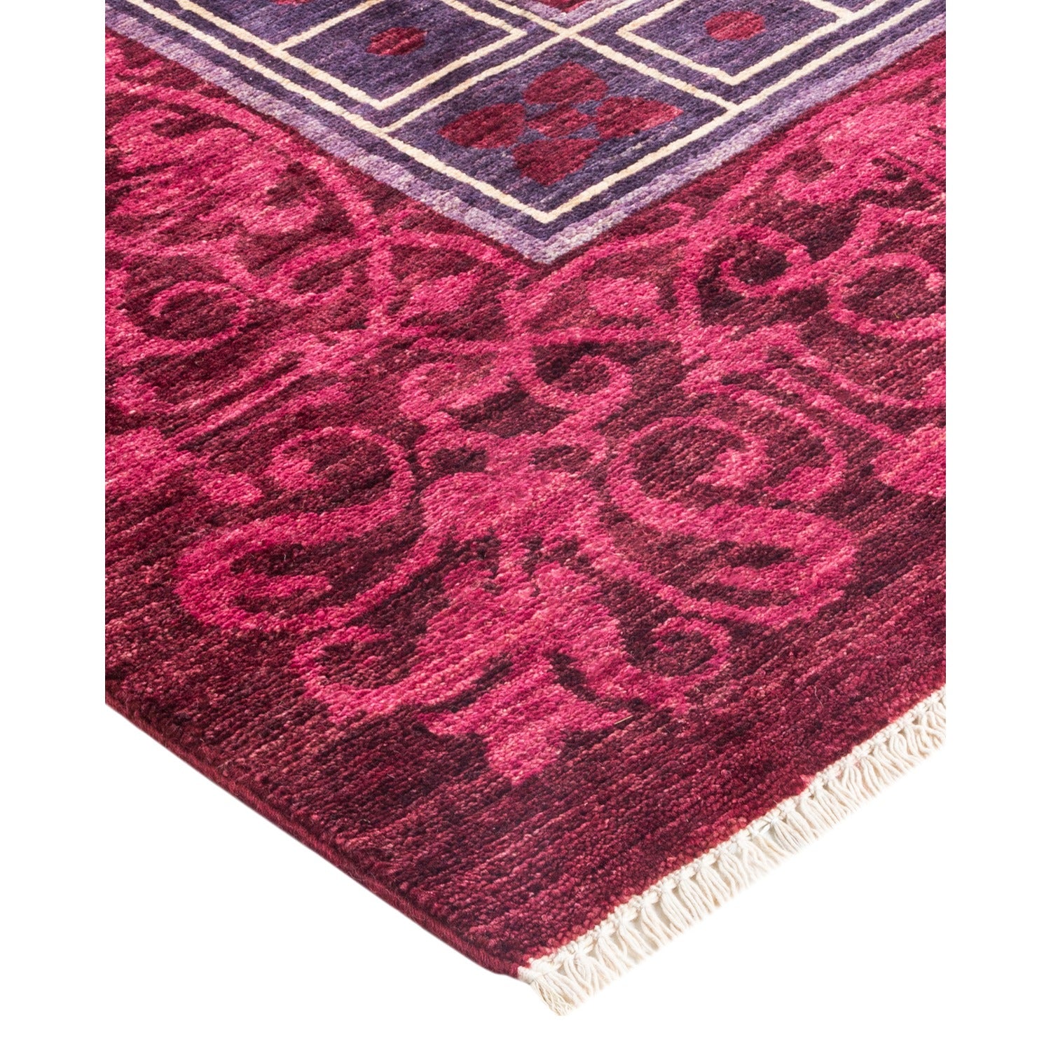 DS Suzani Hand-Knotted Rug - Red 6' 0" x 6' 1" Default Title